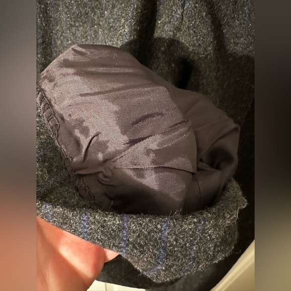 Vintage TELLURIDE CLOTHING CO. Women’s 8 Wool Nylon Blend Gray w/ Blue Stripe - Picture 14 of 15